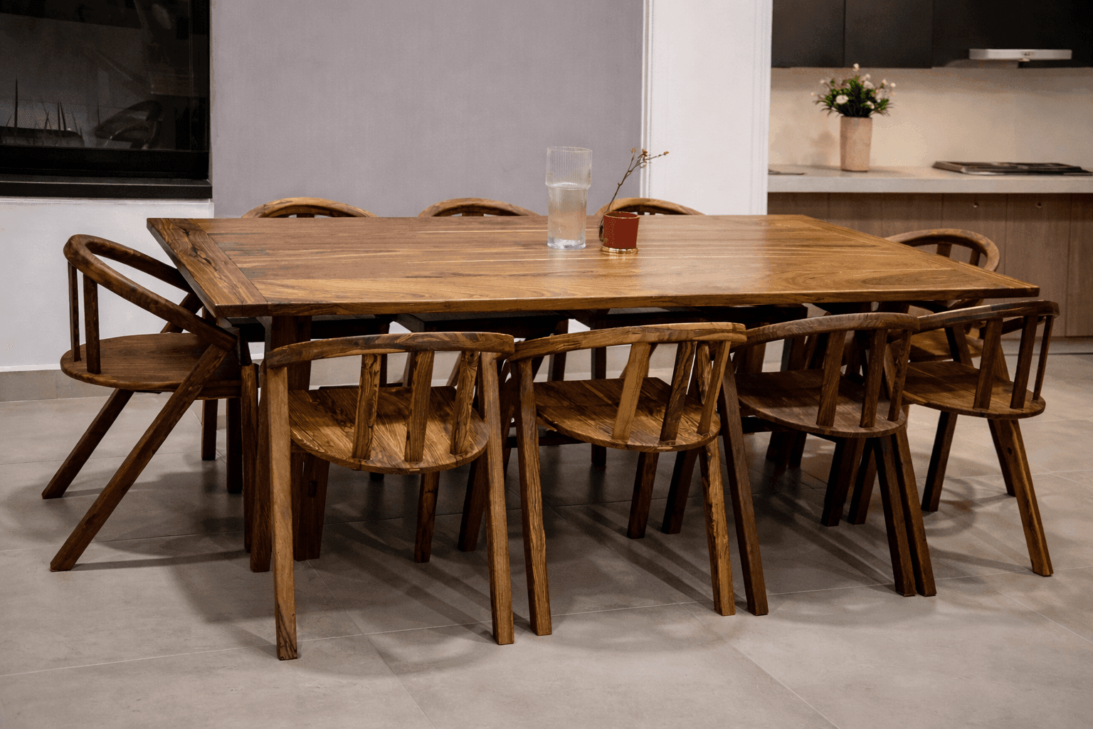 Comedor de Bocote con Sillas Nucis — image 1